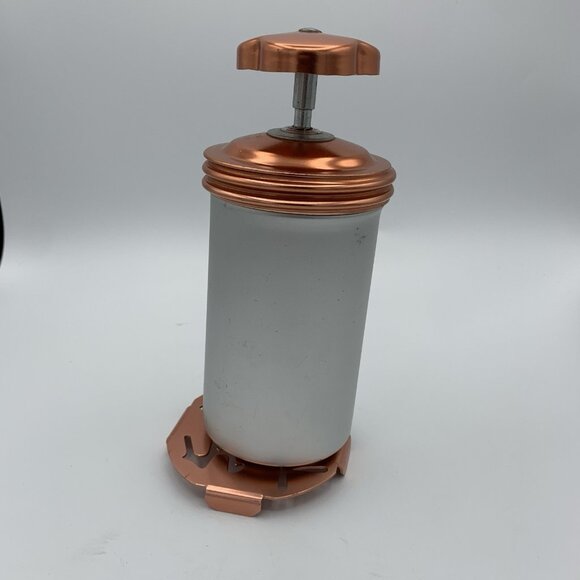 Vintage MIRRO Dial-A-Cookie Press Copper & Aluminum Cookie Maker 1 Disc - Picture 1 of 4